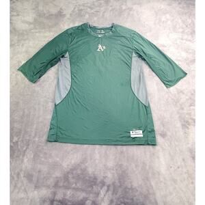 Nike Pro Combat Sz XL Authentic Collection Oakland Athletics Green MLB C21-42